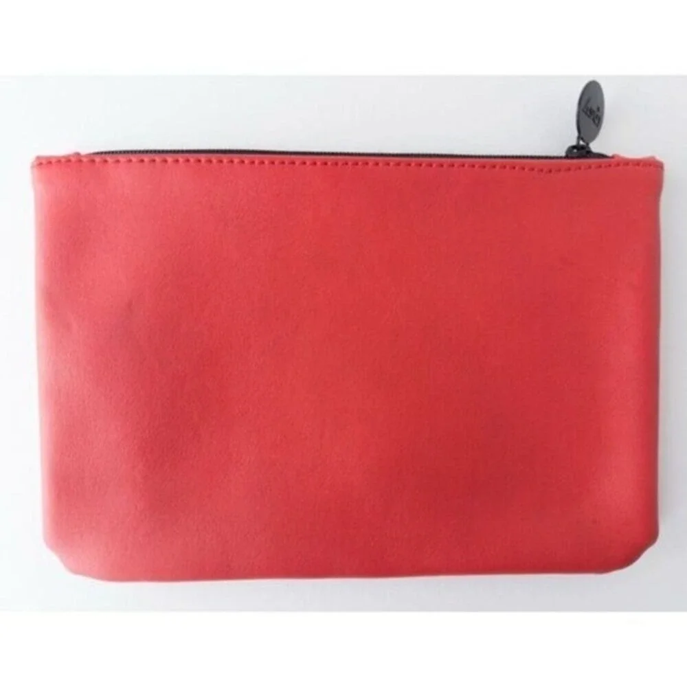 5/$20‎ Glam Bag October 2018 Red Faux Leather Embossed Floral Masquerade
